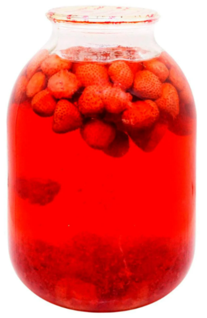 Компот із черешень з яблучним соком, 1 кг